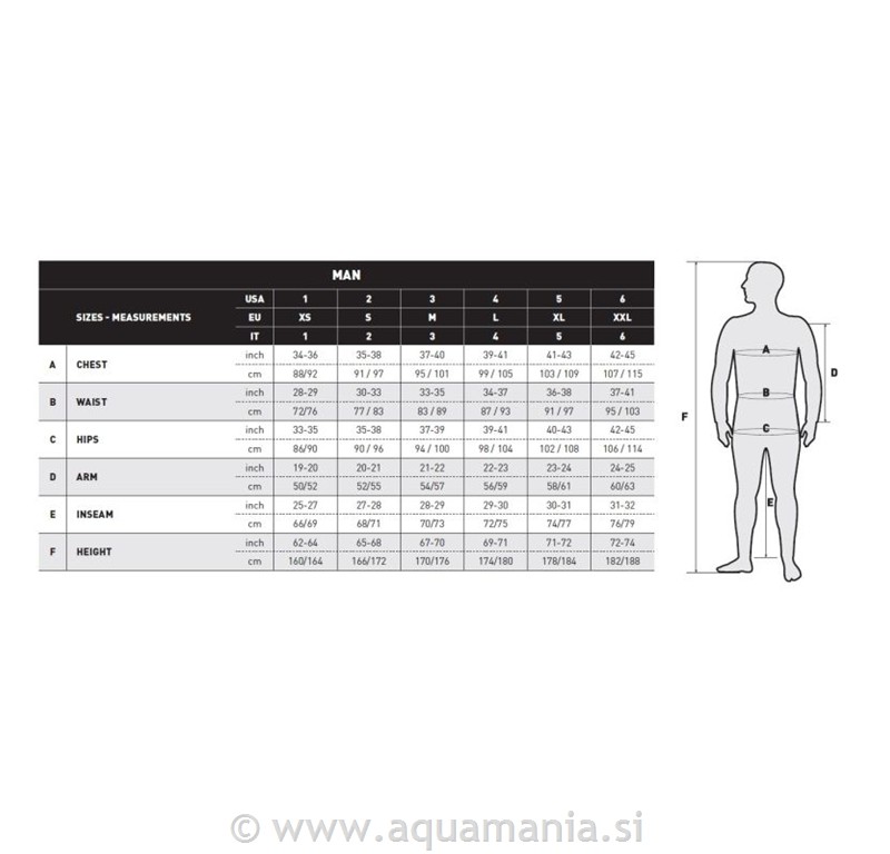 APNEA INSTINCT 50 - MOŠKA - HLAČE