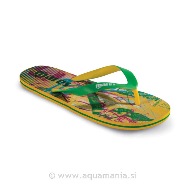 LIGHT FLIPFLOP NATIKAČI - RUMENA/ZELENA