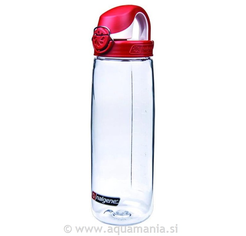 BIDON 750 ML - NALGENE OTF PROZORNA/RDEČ
