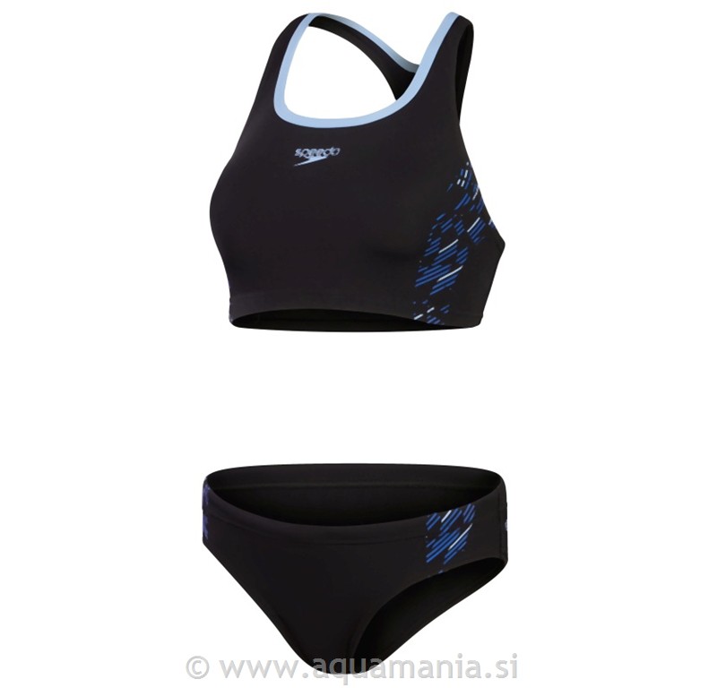 PLACEMENT DVODELNE - ČRNA/MODRA - 32