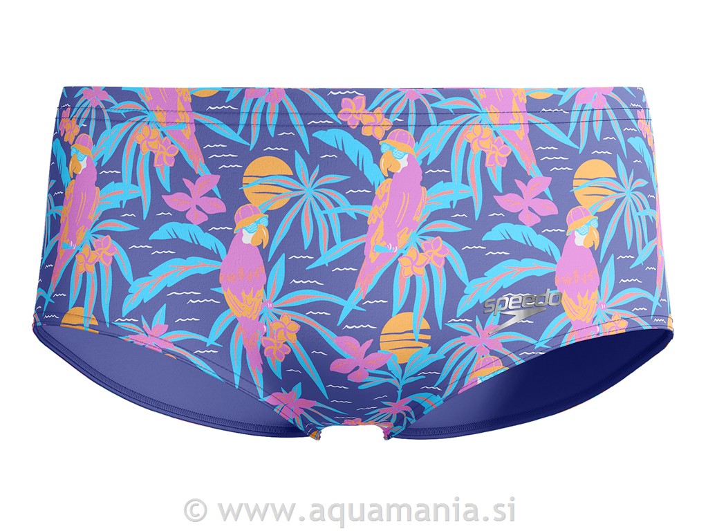 AQUASHORT - CLUB ALLOVER 13,5 CM - MODRA