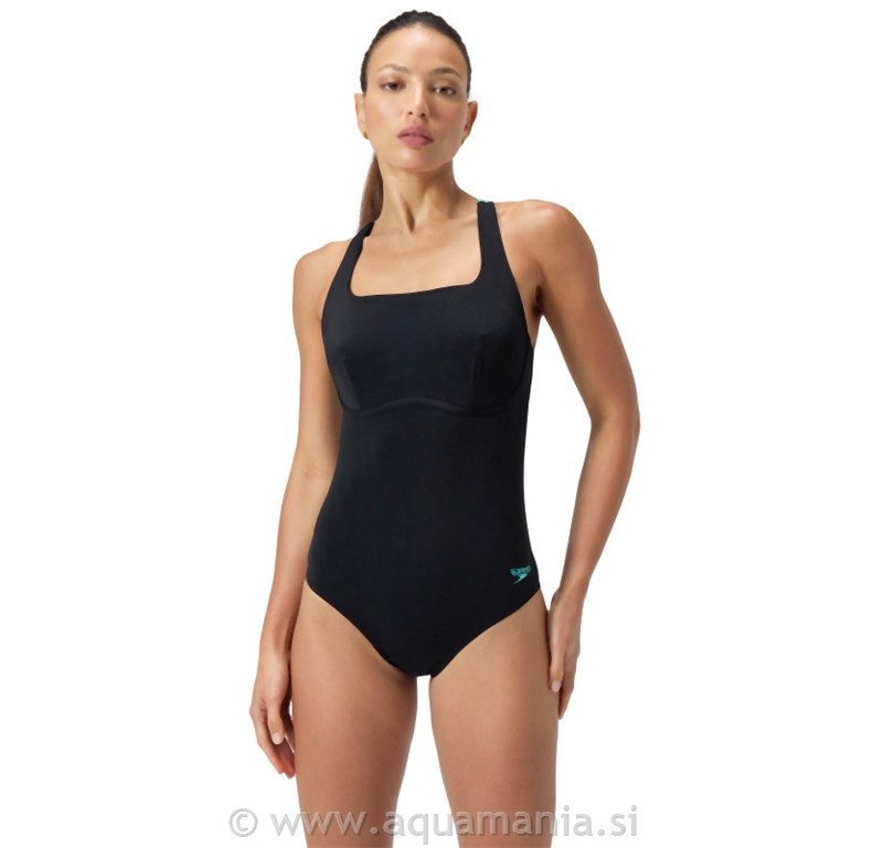 ENODELNE - FLEX BAND SWIMSUIT - ČRNA