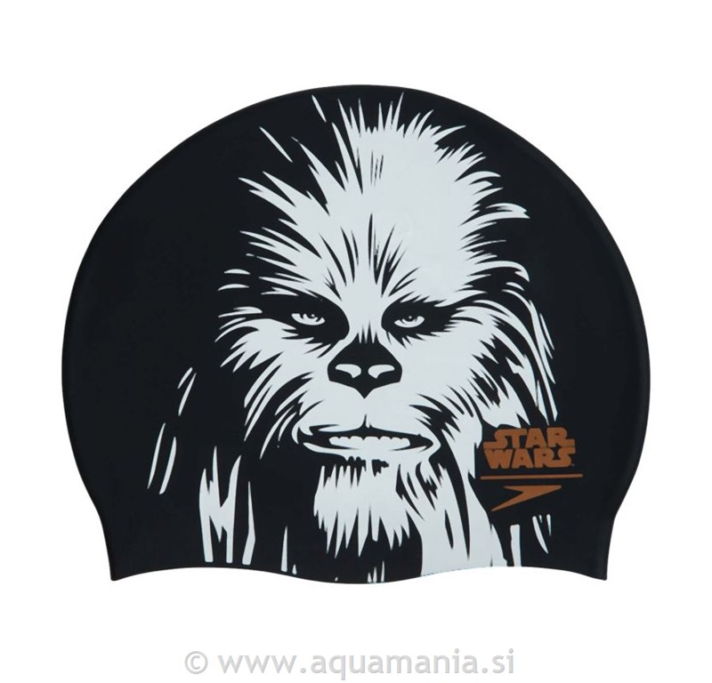 SLOGAN PRINT - CHEWBACCA - ČRNA/BELA
