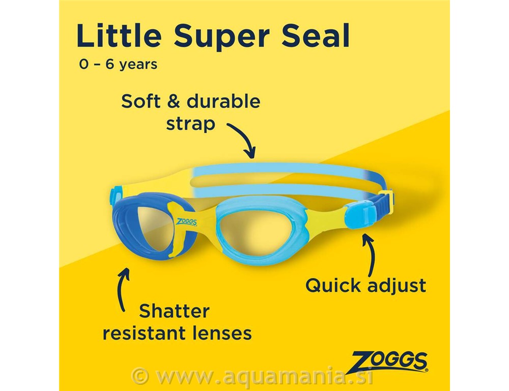 PLAVALNA OČALA LITTLE SUPER SEAL - MODRA